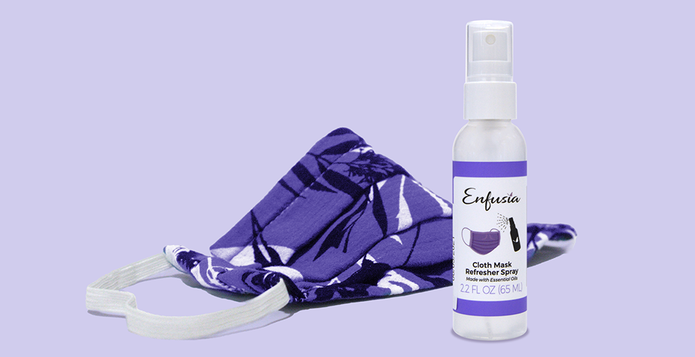 Cloth Mask Refresher Spray with Mask