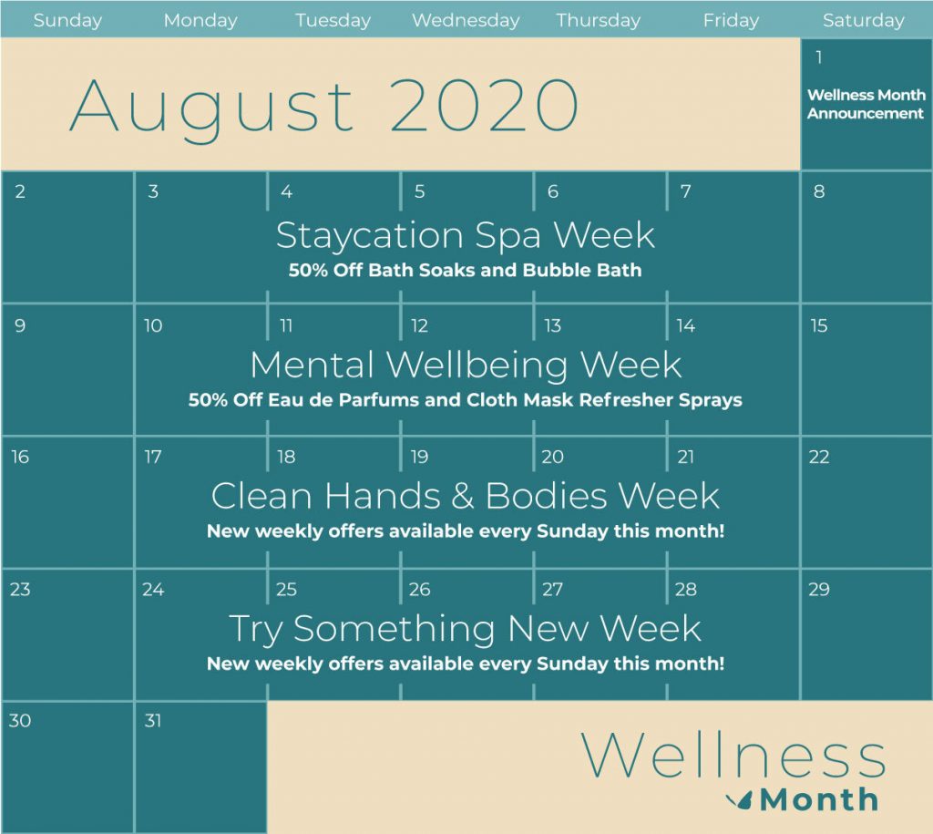 Enfusia Wellness Month Calendar Mental Well-Being Week