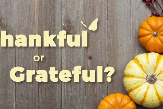 Thanksgiving Thankful or Grateful