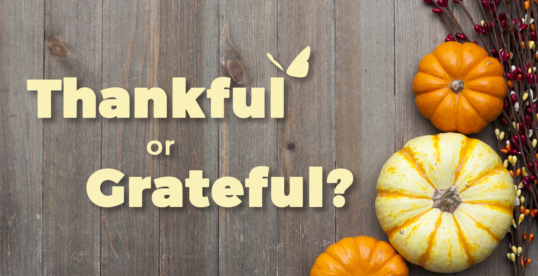 Thanksgiving Thankful or Grateful